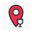 Location Party Drinks Icon