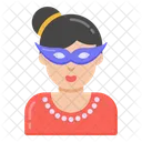 Party Girl Party Mask Eye Mask Icon