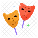 Comedy Masks Party Masks Acting Masks Icon