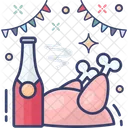 Party Meal Food 아이콘