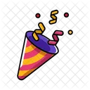 Confettis Fete Celebration Icon