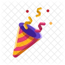 Confettis Fete Celebration Icon