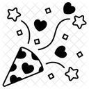 Party Popper Cone Love Valentine Icon
