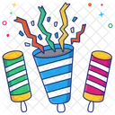 Party Poppers Confetti Crackers Icon