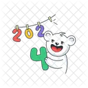 Year 2024 Party Decor Party Preparation Icon