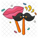 Party Props Mouth Stick Icon