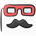 Glasses Moustache Party Props Icon