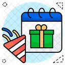 Party Reminder Celebration Reminder Birthday Reminder Icon