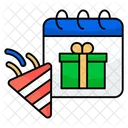 Party Reminder Celebration Reminder Birthday Reminder Icon