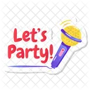 Party Singing  Icon