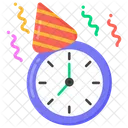 Celebration Time Party Time Party Clock Icon