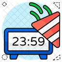 Party Time Celebration Time Party Clock Icon