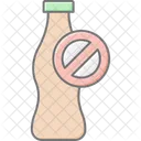 Pas De Boisson Non Alcoolisee Icone De Couleur Lineaire Icon