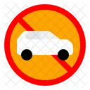 Pas De Voiture Interdiction Controle De La Circulation Icône