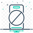 Pas De Telephone Appareil Non Autorise Gadget Electronique Numerique Smartphone Mobile Restriction Interdite Interdiction Icône