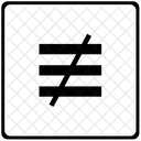 Pas Identique Mathematiques Icône