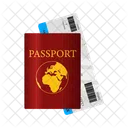 Viajes Pasaporte Internacional Icono