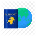 Viajes Pasaporte Internacional Icono