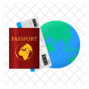 Viajes Pasaporte Internacional Icon