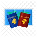 Viajes Pasaporte Internacional Icono