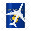 Viajes Pasaporte Internacional Icono