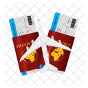 Viajes Pasaporte Internacional Icon