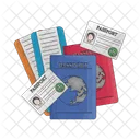 Pasaporte Viaje Visa Icon