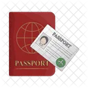 Pasaporte Viaje Visa Icon