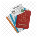 Pasaporte Viaje Visa Icon