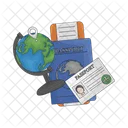 Pasaporte Documento Visa Icono