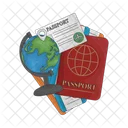 Pasaporte Viaje Visa Icon