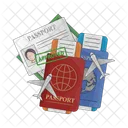 Pasaporte Viaje Visa Icon