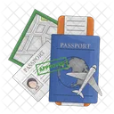 Pasaporte Viaje Visa Icon