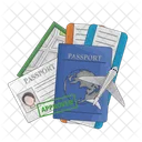 Pasaporte Viaje Visa Icon