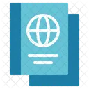 Pasaporte Viaje Visa Icono