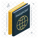 Pasaporte Visa Permiso Icono