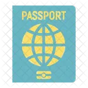 Pasaporte Documento Ciudadania Icono