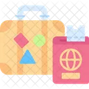 Pasaporte Equipaje Equipaje Icono