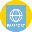 Pasaporte Visa Identificacion De Viaje Icono