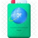 Pasaporte Viaje Visa Icono