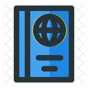 Pasaporte Viaje Visa Icono