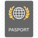 Pasaporte Internacional Identidad Icono