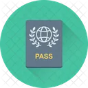 Pasaporte Visa Viajes Icono