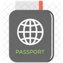 Pasaporte Viaje Documento De Identidad Icono