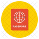 Pasaporte Visa Viaje Icono