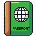 Visa Pasaporte Permiso De Viaje Icono