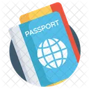 Pasaporte Pase De Identidad Viajes Icono