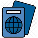 Verano Pasaporte Viajes Icono