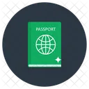 Pasaporte Atestacion De Pasaporte Viajes Icono