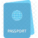 Pasaporte Visa Identificacion De Viaje Icono